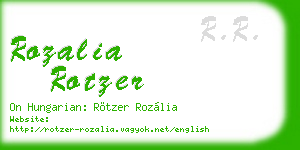 rozalia rotzer business card