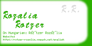 rozalia rotzer business card